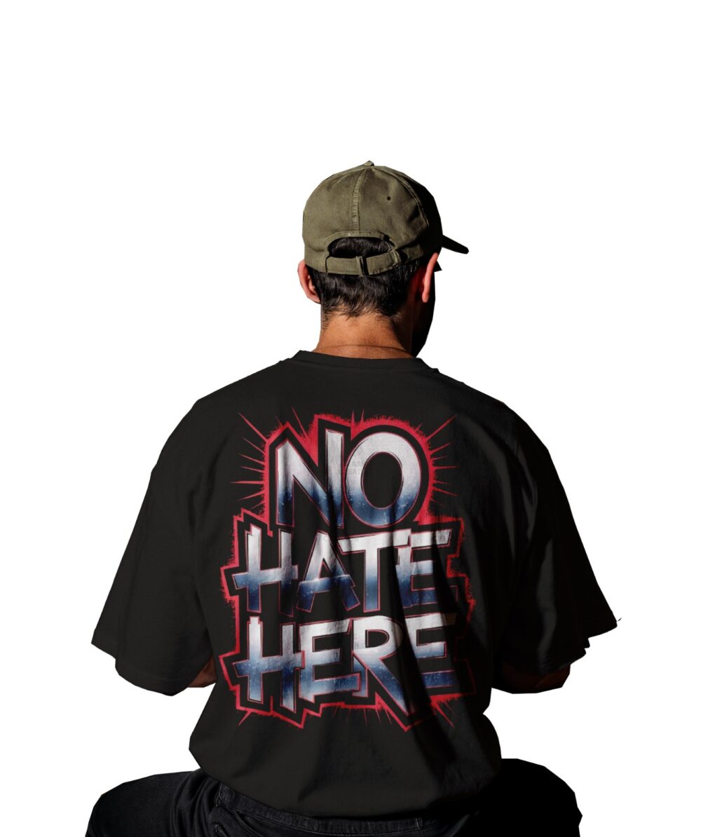 No Hate Gym Down Sholder TEE