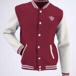 Kiver Classic Varsity Jacket Maroon