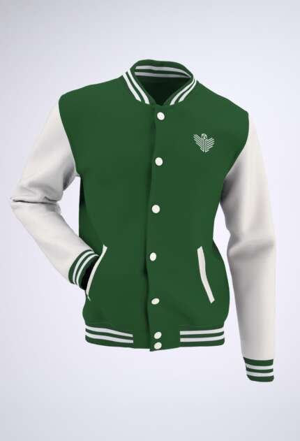 Kiver Classic Varsity Jacket Deep Forest Green